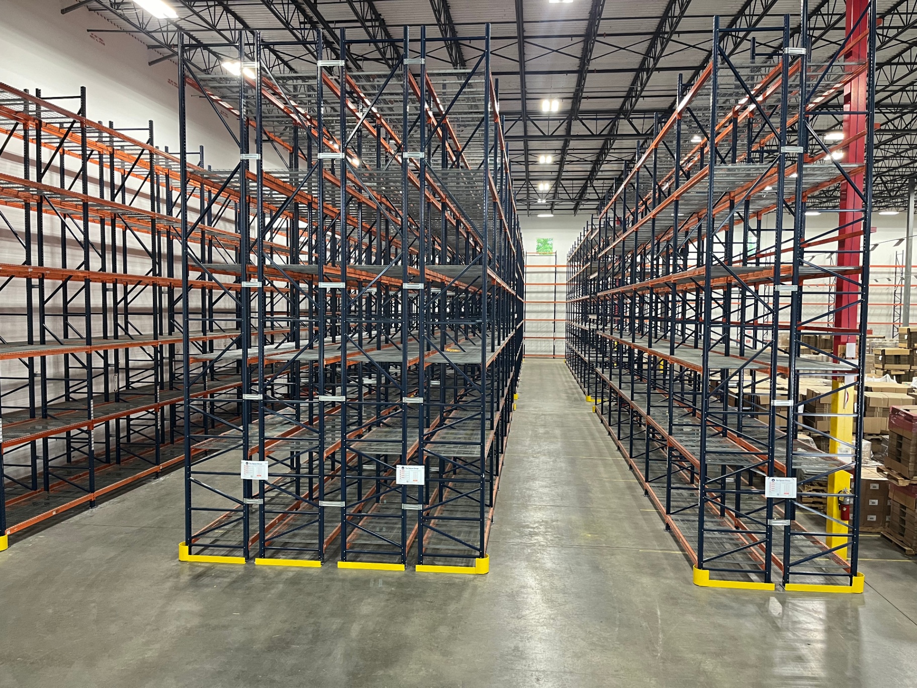 Warehouse pallet racking systems